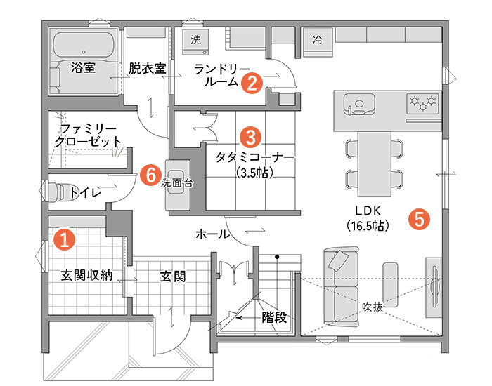 1F【宮古市板屋モデルハウス】