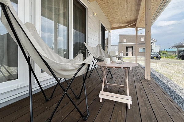 オープンデッキ【北上市二子町モデルハウス（BinO COVACO）】