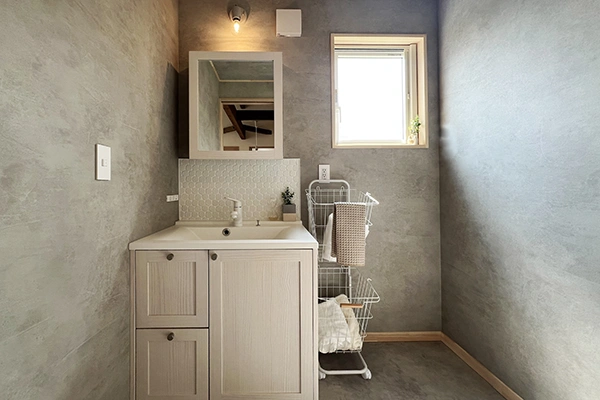 洗面【北上市二子町モデルハウス（BinO COVACO）】