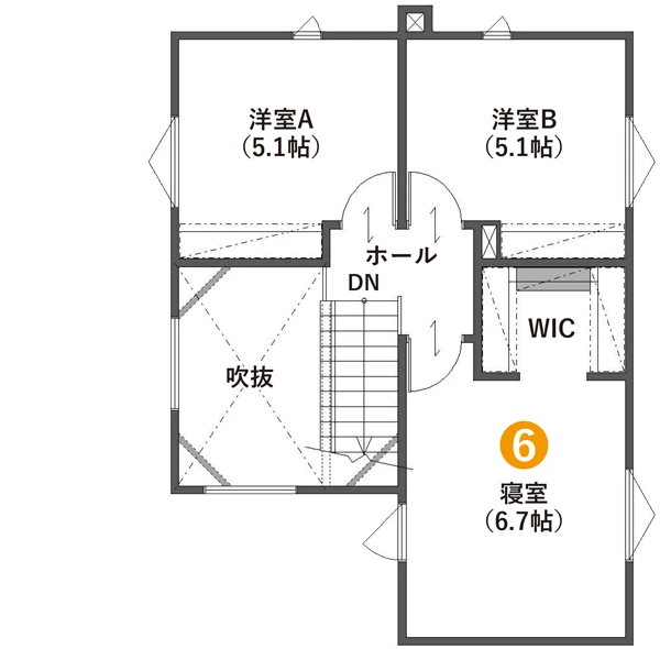2F【青森市浪館モデルハウス（ママ楽の家）】